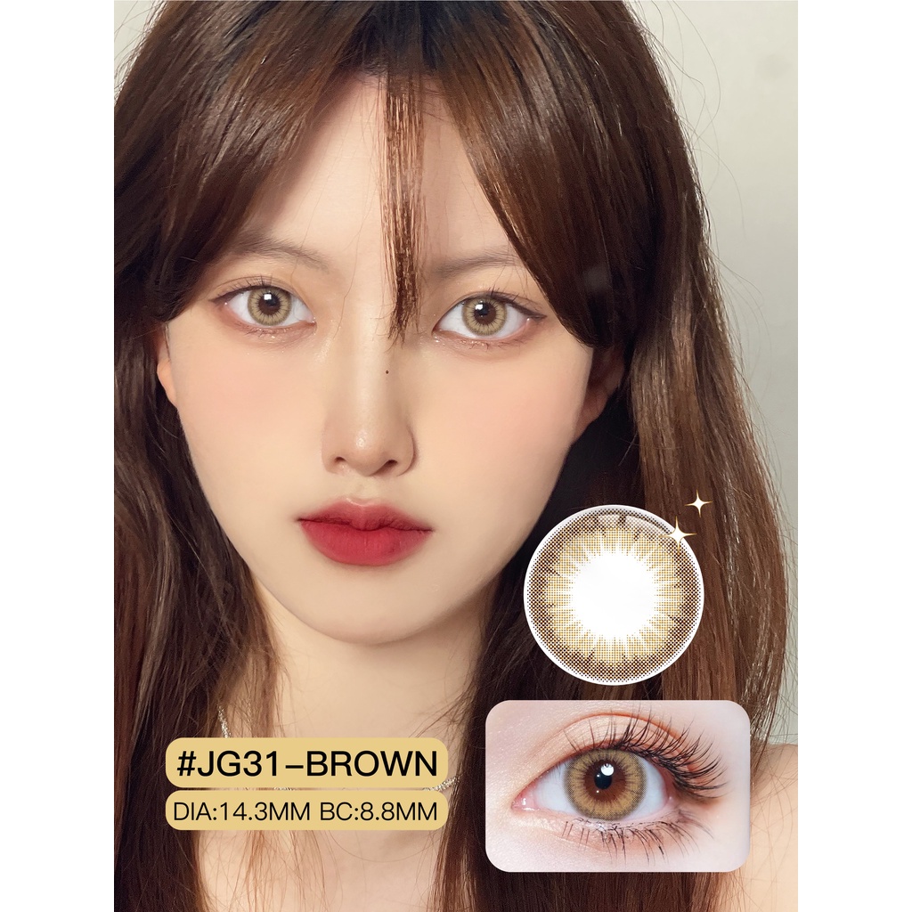 （COD）1 pasang lensa kontak warna diameter 14.2 MM softlens soflens soflen mata soplen murah