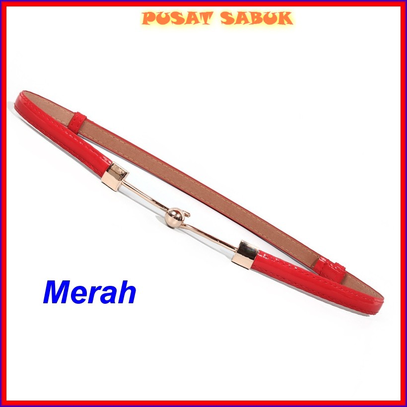 Ikat Pinggang Wanita Kulit Kecil Gesper Tali Korea Women Belt Fashion pesta Sabuk Cewek Karet Murah