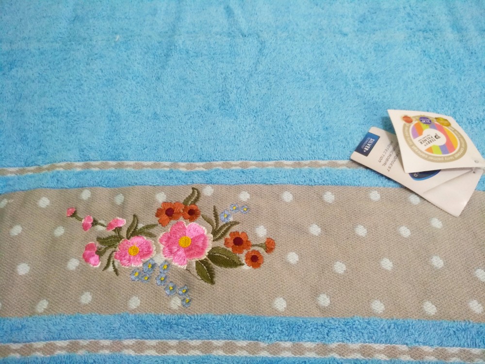 Handuk Terry Palmer Premium Corak Kembang 70x140 Serap