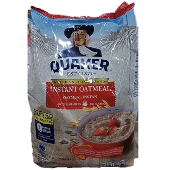 QUAKER INSTANT OATMEAL 1200GR / 1,2KG