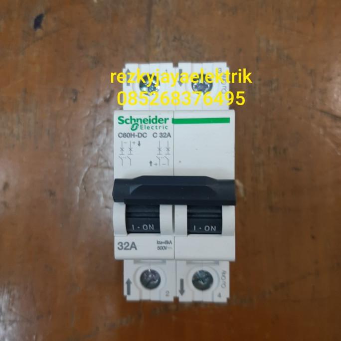 mcb c60h dc 2p 32a schneider