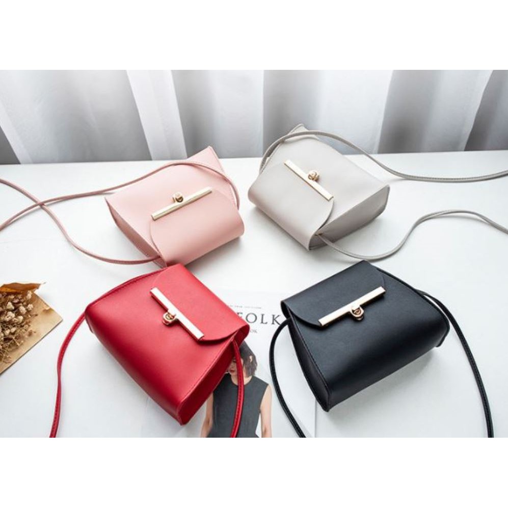 PGT - Tas Fashion Korea Kancing Kecil Tas Selempang Mini Import
