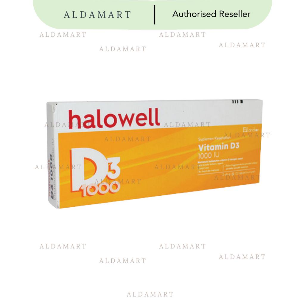 Halowell Vitamin D3 1000 IU Tablet Kunyah