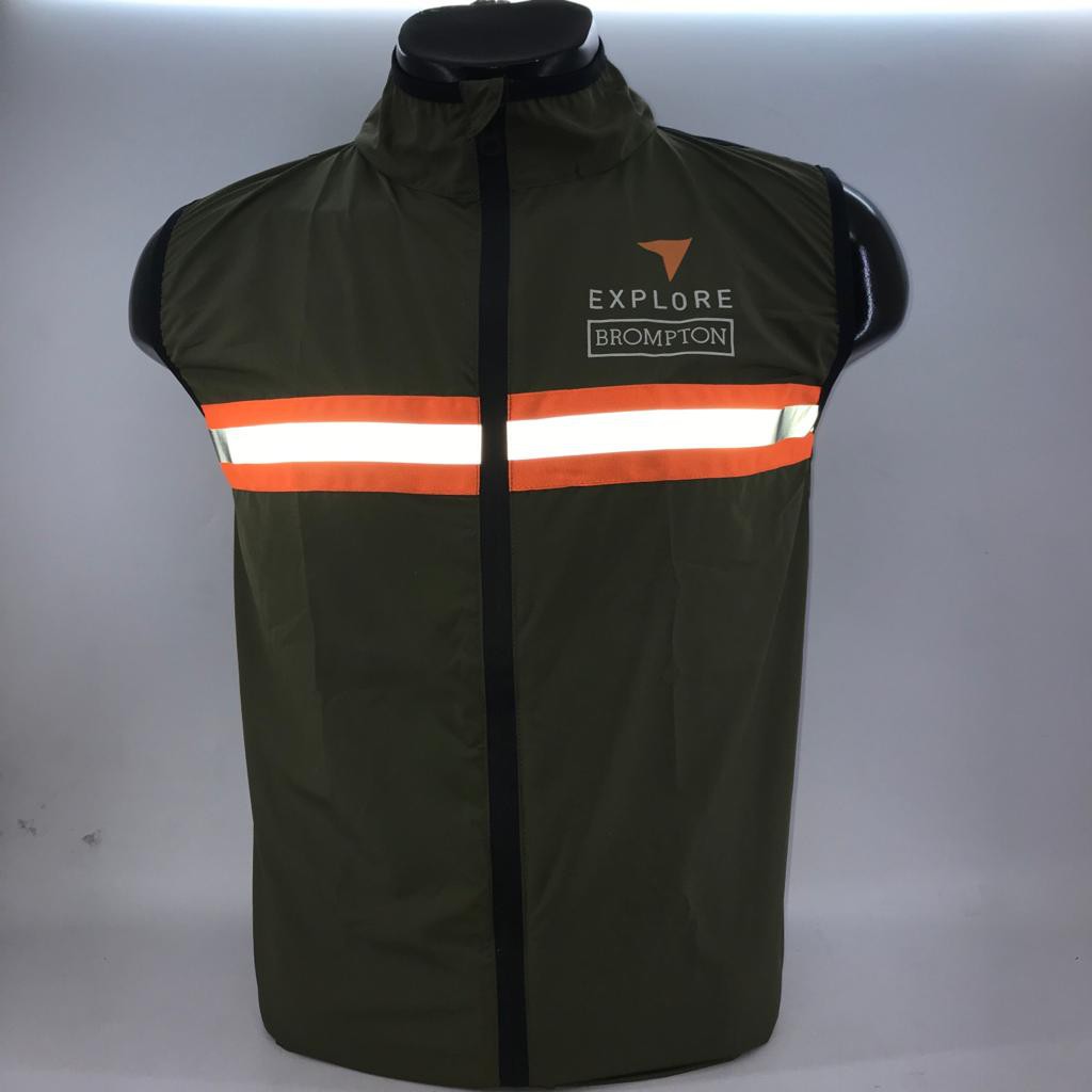 Rompi Windbreaker Explore Green Vest Lipat Jaket