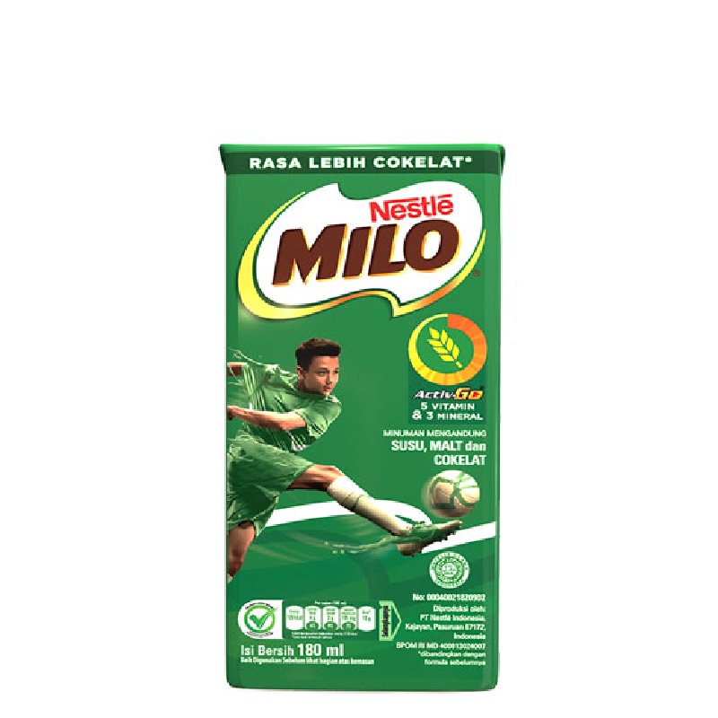 

Nestle Milo Activ-Go UHT Susu Rasa Coklat 6 x 180 ml