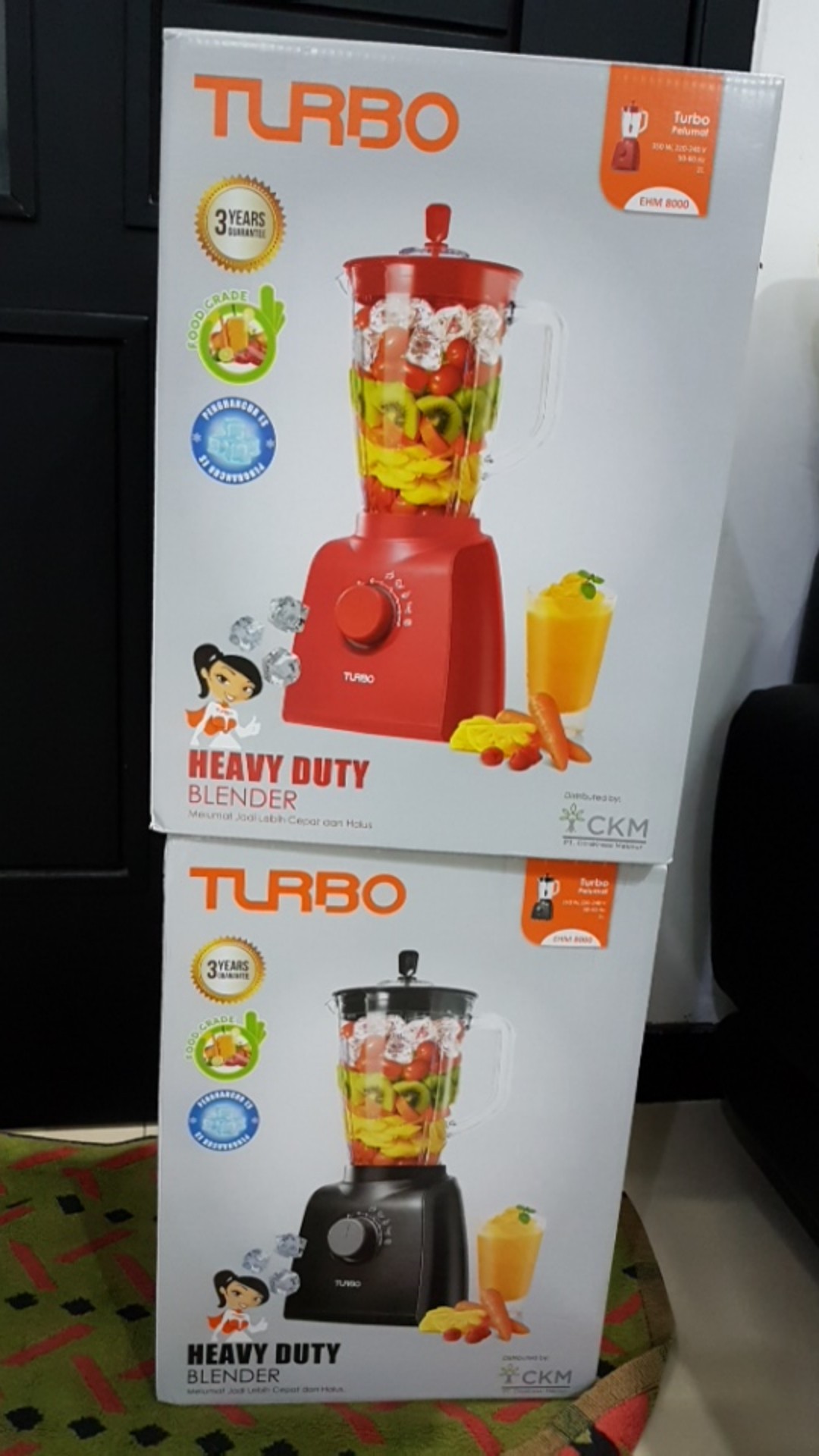 Blender Turbo Heavy Duty EHM8000 EHM 8000 Promo Murah GARANSI RESMI