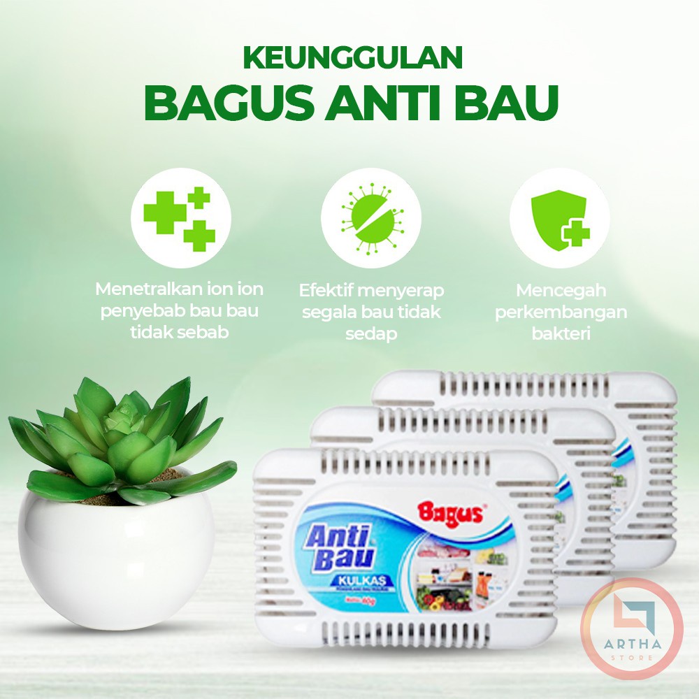 BAGUS Anti Bau Kulkas 60gr dan 40gr