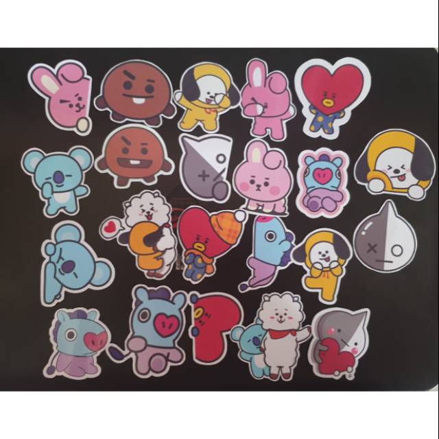 Jual Stiker BT21 ukuran besar | Shopee Indonesia