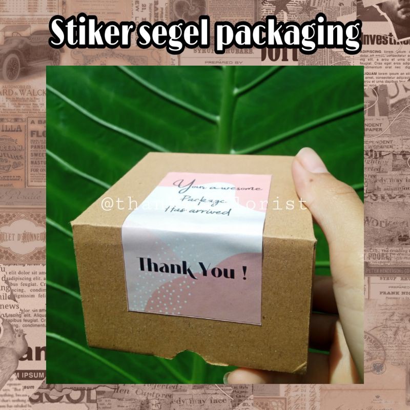 

Stiker segel packaging for gift box/hampers