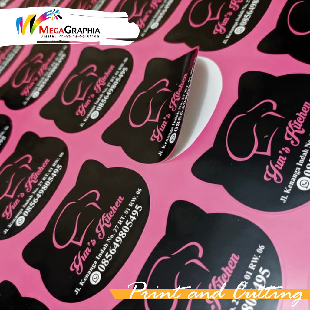 

CETAK STIKER LABEL PRODUK KEMASAN TAHAN AIR WATERPROOF SATUAN MURAH