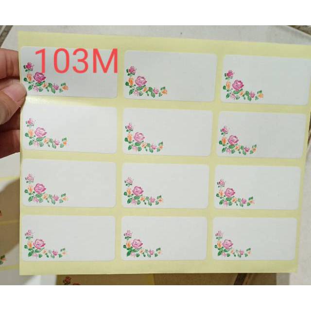 

Label undangan Tom&Jery No.121M, 103M