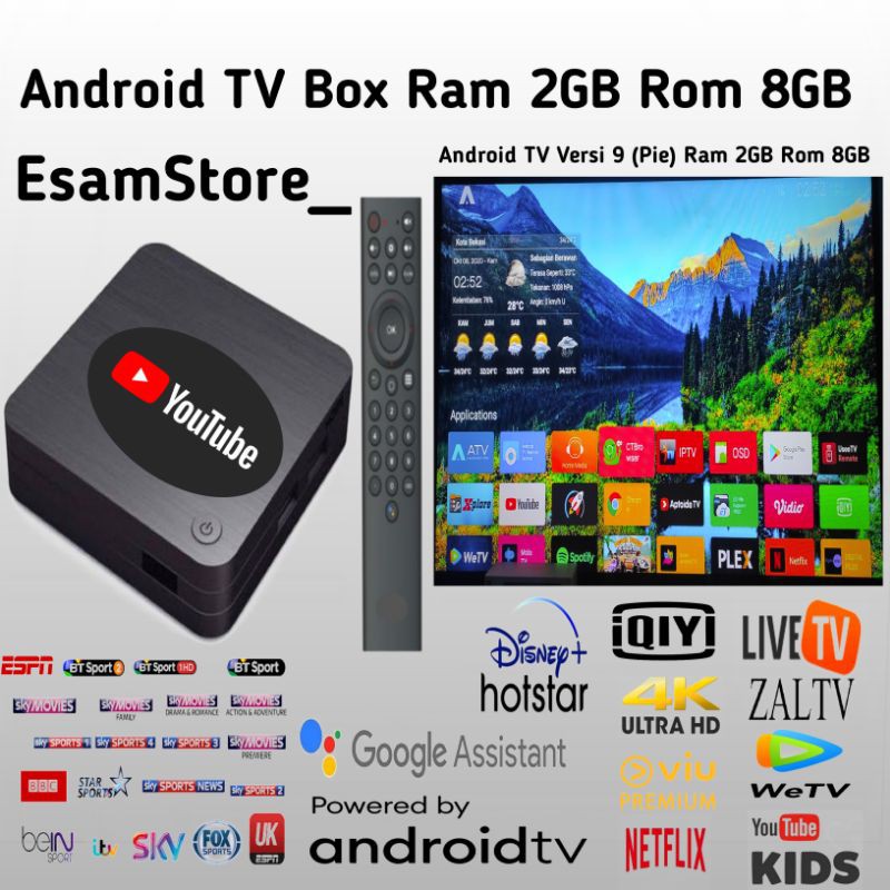 Promo Murah Android Tv Box Ram 2gb Rom 8gb Pie 9 Sudah Unlock Siap Pakai Shopee Indonesia