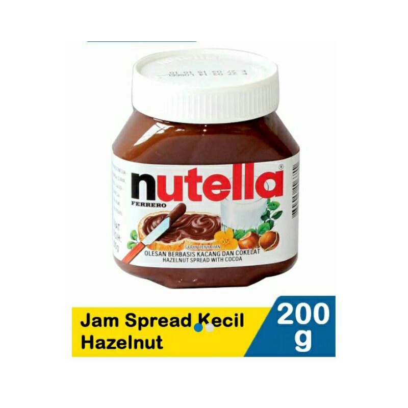 Nutella Jam Spread Kecil Hazelnut 200G