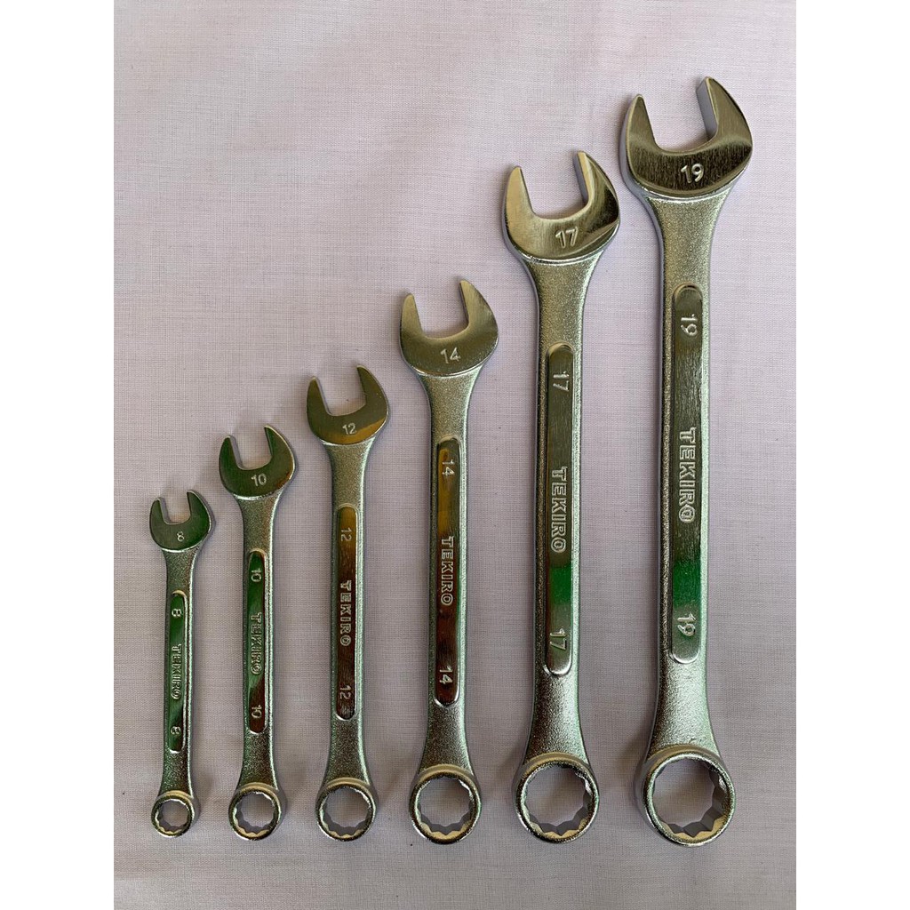 Kunci Ring Pas 19, 17, 14, 12, 10, 8 Merk Tekiro