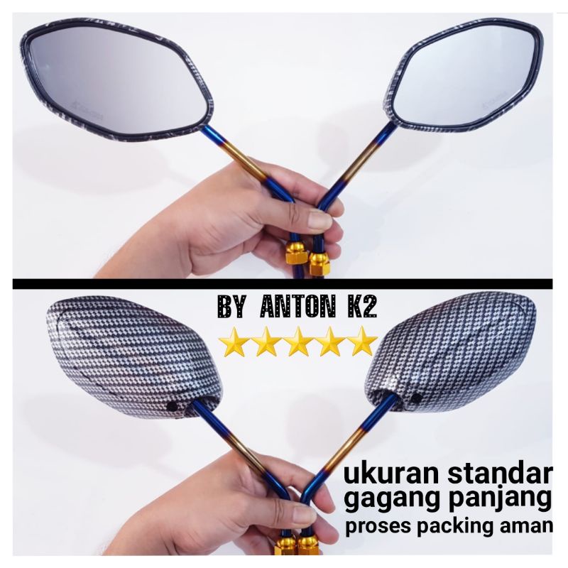 KACA SPION VARIASI KARBON-CARBON MOTOR VARIO KARBU/VARIO 110/VARIO FI/VARIO 125/VARIO 150/PCX LOKAL/