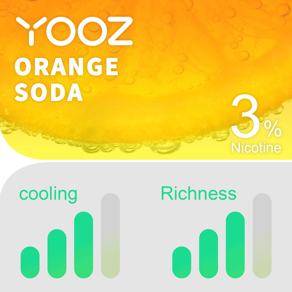 【YOOZ】 Orange Soda flavor 2 pods cold  Vaporizer