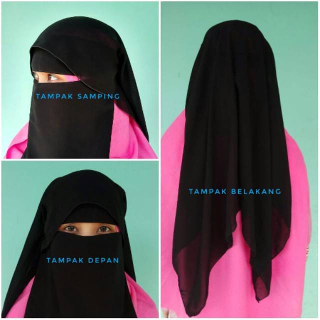 Niqab butterfly pendek/niqab butterfly neci/niqab butterfly anak dan dewasa