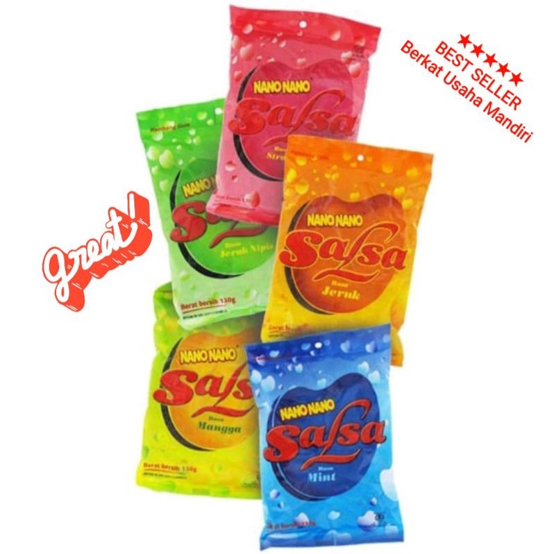 Nano Nano Salsa kemasan isi 50 butir Termurah