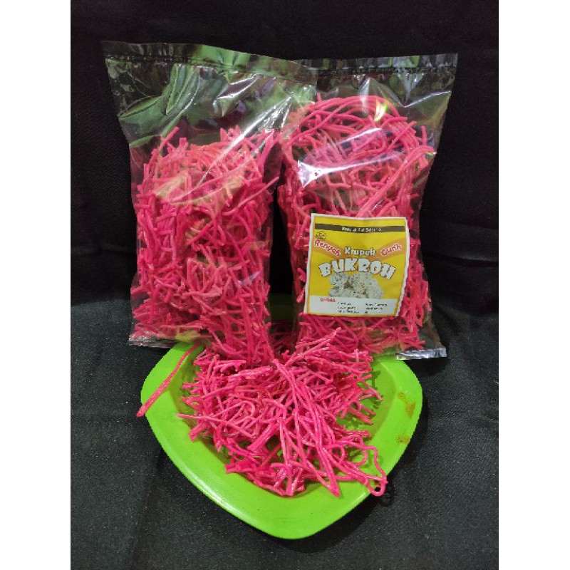 

krupuk laba laba merah muda / krupuk nostalgia 250grm/500grm.