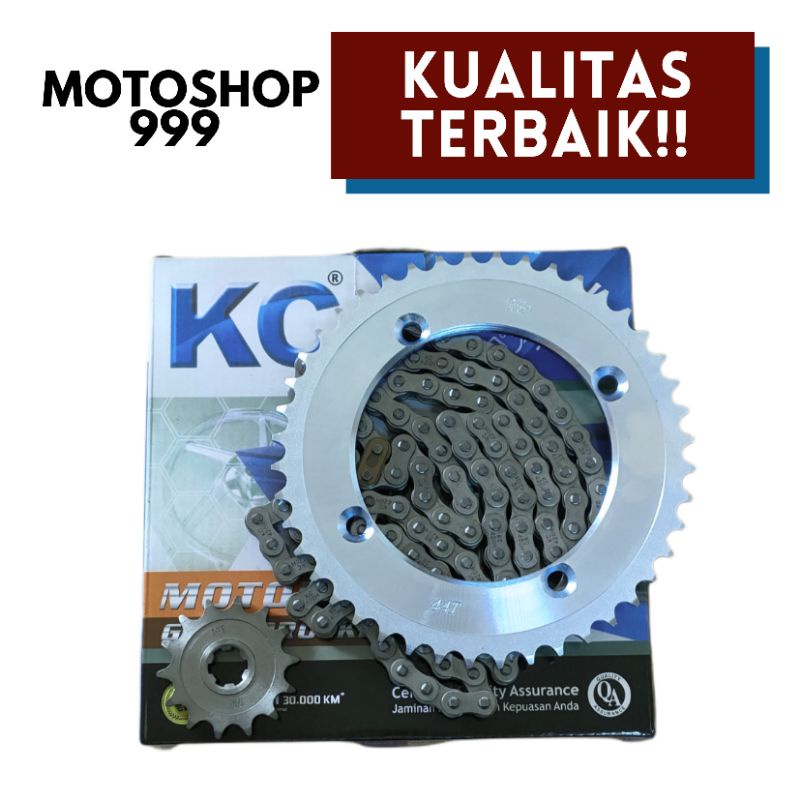 Chain kit / Gear paket / Gear set + rantai KLX 150 KC