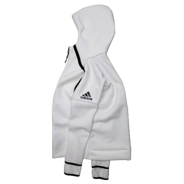 Jaket/hoodie adidas zne white premium (bahan original)