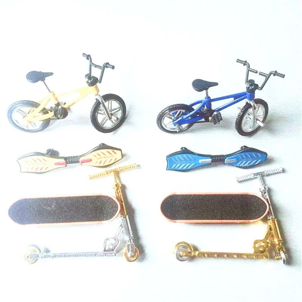 Lanfy Fingerboard Mainan Edukasi Alloy Anak Mainan Jari Lucu Skuter Mini