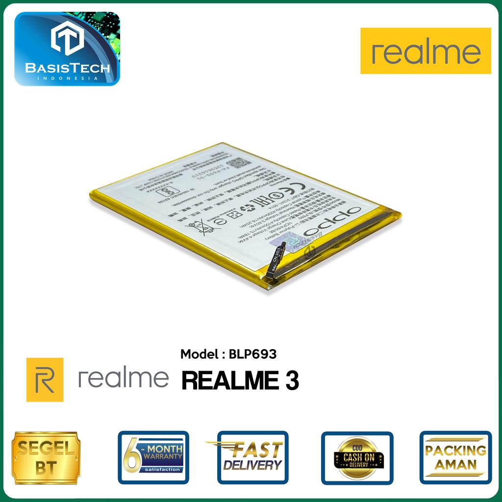 BATERAI REALME 3 - OPPO REALME 3 - BLP693 - ORI99