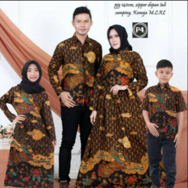 (COD) Set Family Sarimbit Keluarga Family / Couple Family Batik Pekalongan