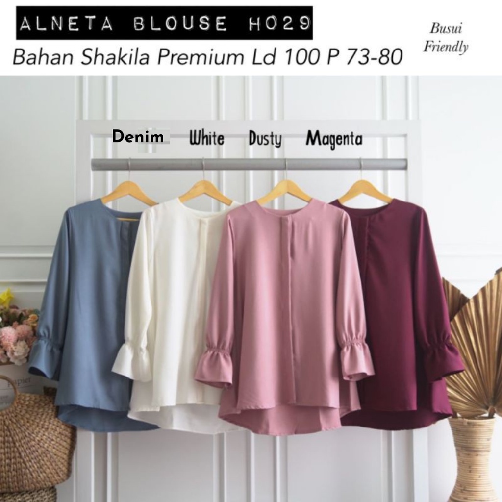 ALNETA BLOUSE / ATASAN KERJA / KEMEJA / ATASAN WANITA