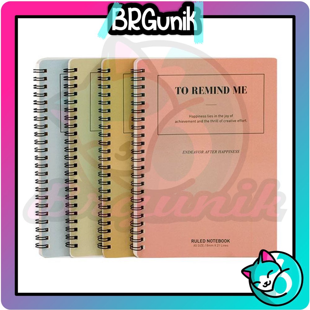 

BRGUNIK Buku Teks Dengan Ujung Bentuk Spiral A5 dan B5 60 Halaman S007 S008