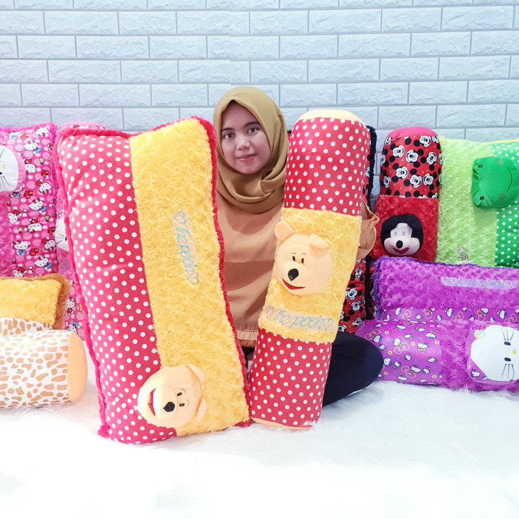 Bantal Guling Boneka Set Cinta Karakter Jumbo 80 cm