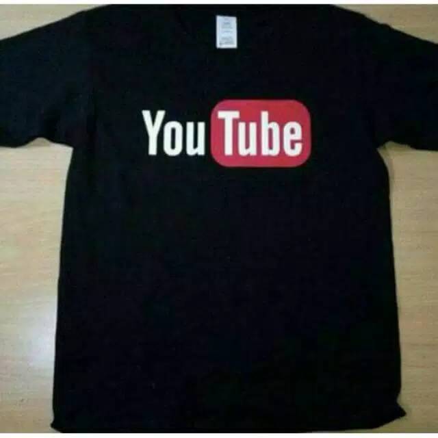 Kaos youtube tulis nama channel // kaos distro pria dewasa t-shirt kaos custom nama