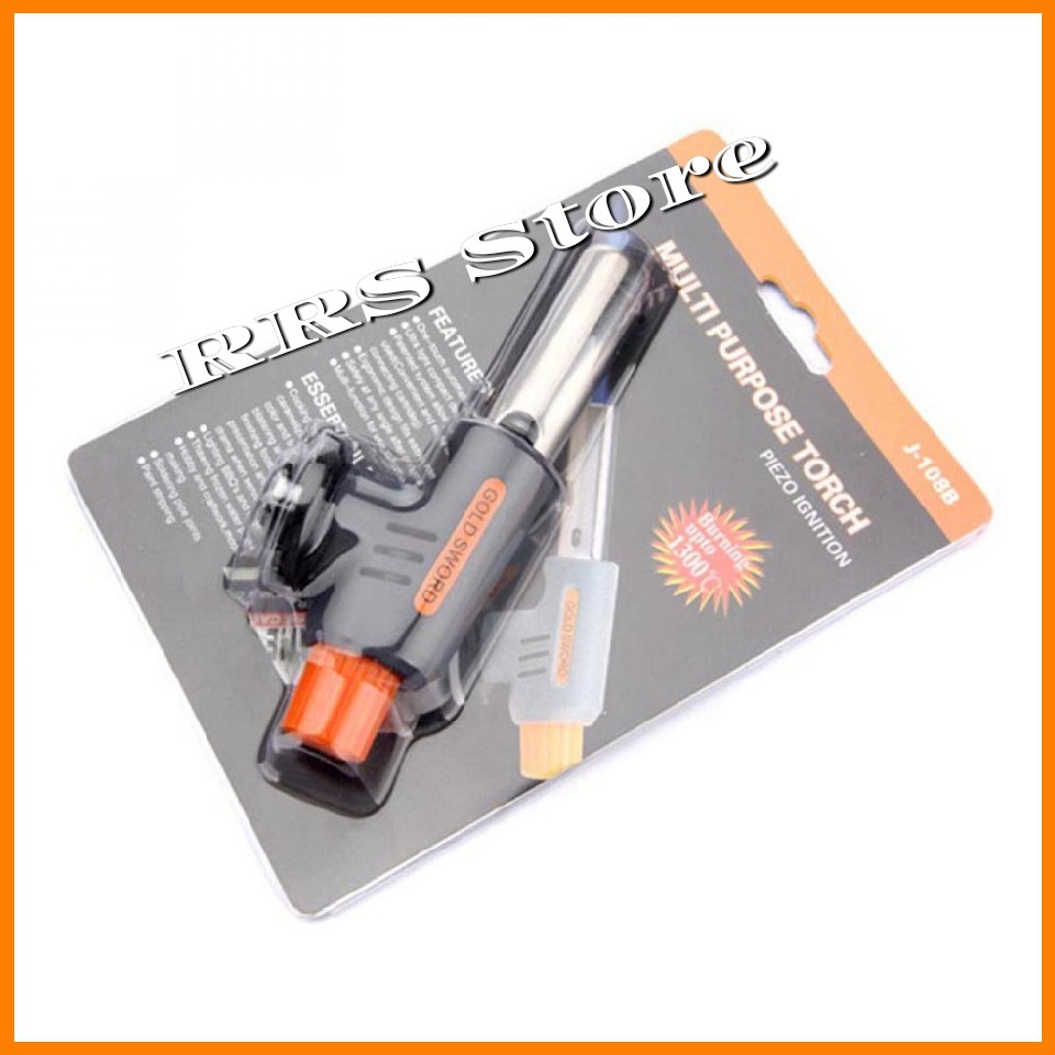 Kepala Gas butane Kepala Gas Blow Torch Portable Flame Gun Korek Gas Pematik konektor tipe putar