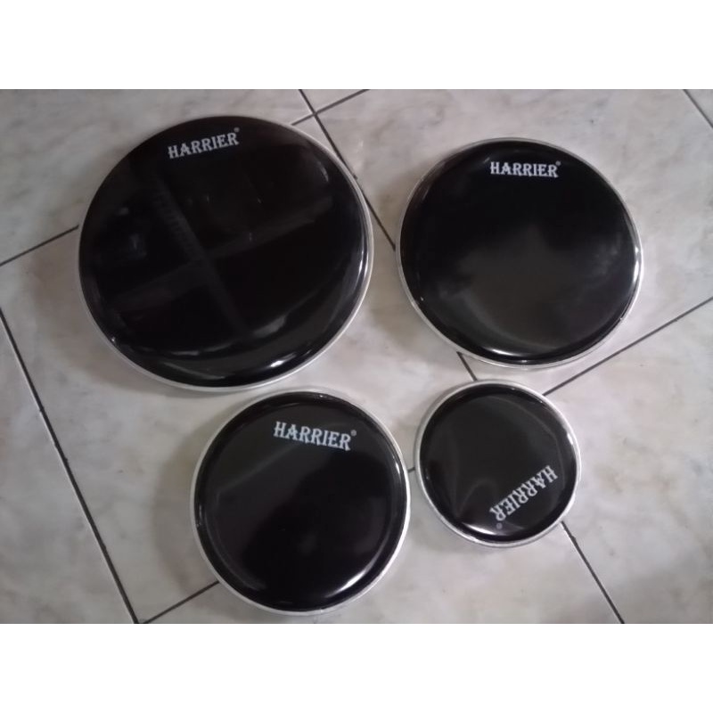 mika drum head warna hitam ukuran 12 inch untuk tom snare pikolo