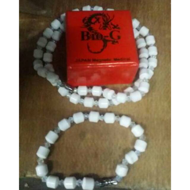 Kalung gelang Necklace bio G fir putih set Kesehatan