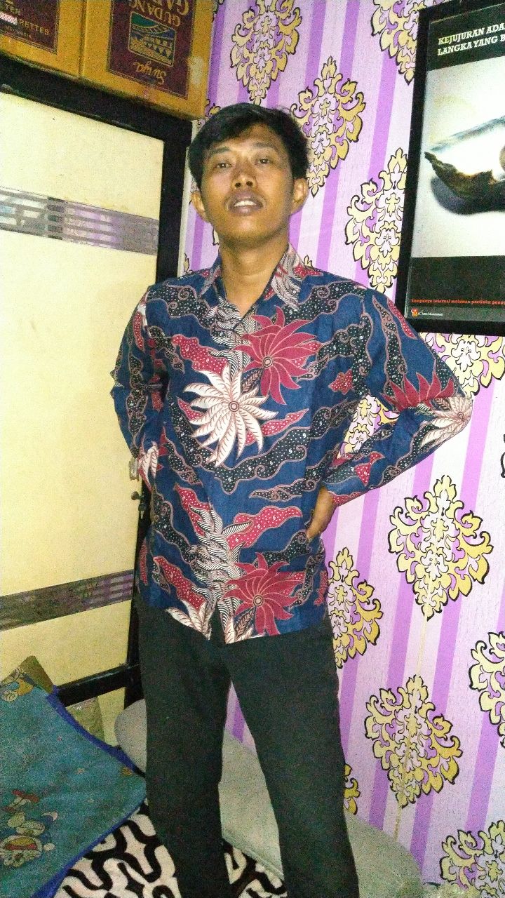 Size M L Xl Xxl Jumbo Bswart Batik Hrb026 Kenongo Hem Batik Monochrom Semut Coklat Kemeja Batik Pria