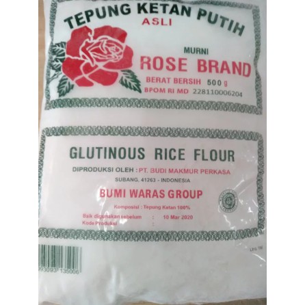 

Tepung Ketan Putih Rose Brand