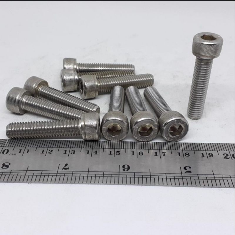 BAUT L STAINLESS M8 X 35 / BAUT 13 KUNCI L6 / L 6 / BAUT L SS M8 X 35 SUS 304 / BAUT L M8X35 STAINLE