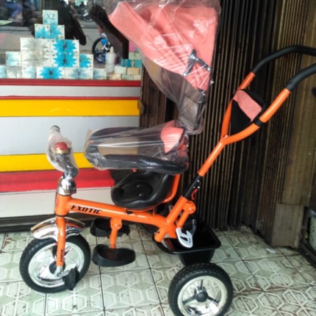 Sepeda Anak Roda Tiga Stroller Exotic
