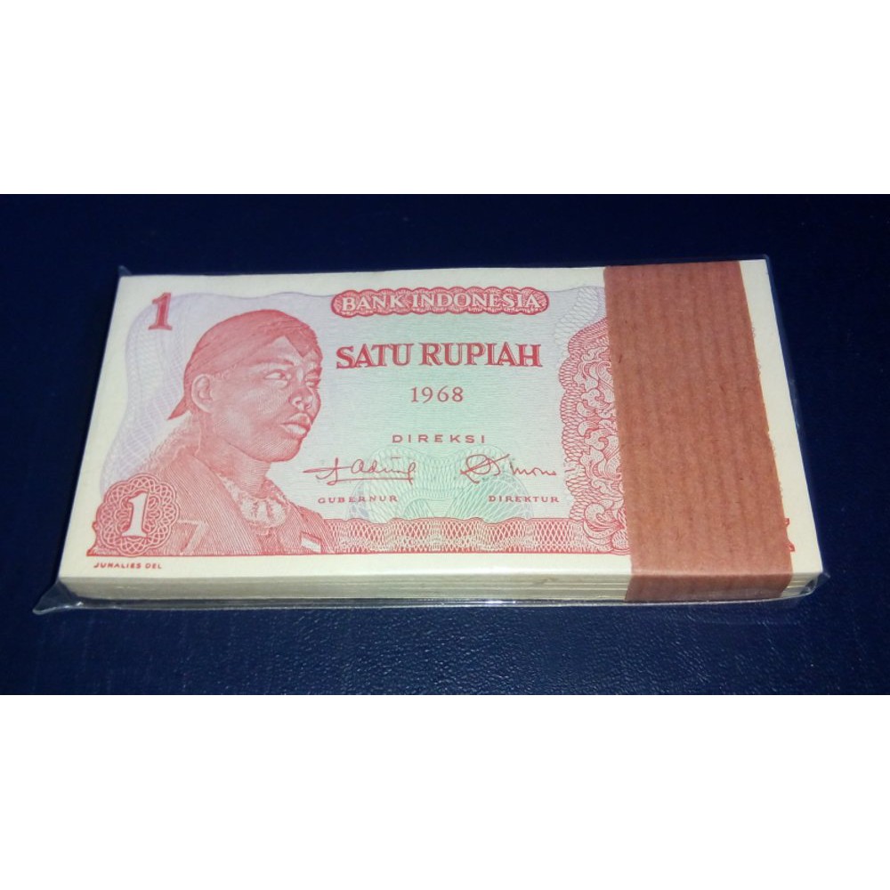 Uang lama   uang kuno   uang mahar Gepokan Rp 1 Jendral Sudirman 1968 Terlaris