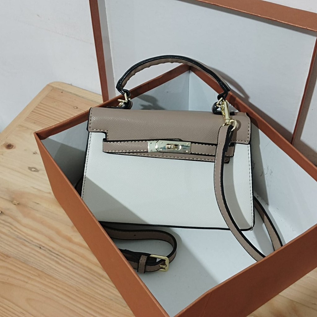 BJ61125 (TANPA BOX) - BEIGE/BLACK/BLUE/KHAKI - TAS SLEMPANG PREMIUM HANDBAG TOTEBAG WANITA FASHION IMPORT MODIS ELEGAN TERMURAH TERLARIS TERBARU BAGSTORE JAKARTA TAS BATAM ZC1125 JT9366