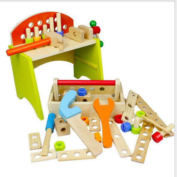 Mainan Edukasi Anak Dari Kayu / Play House Set Tool Box