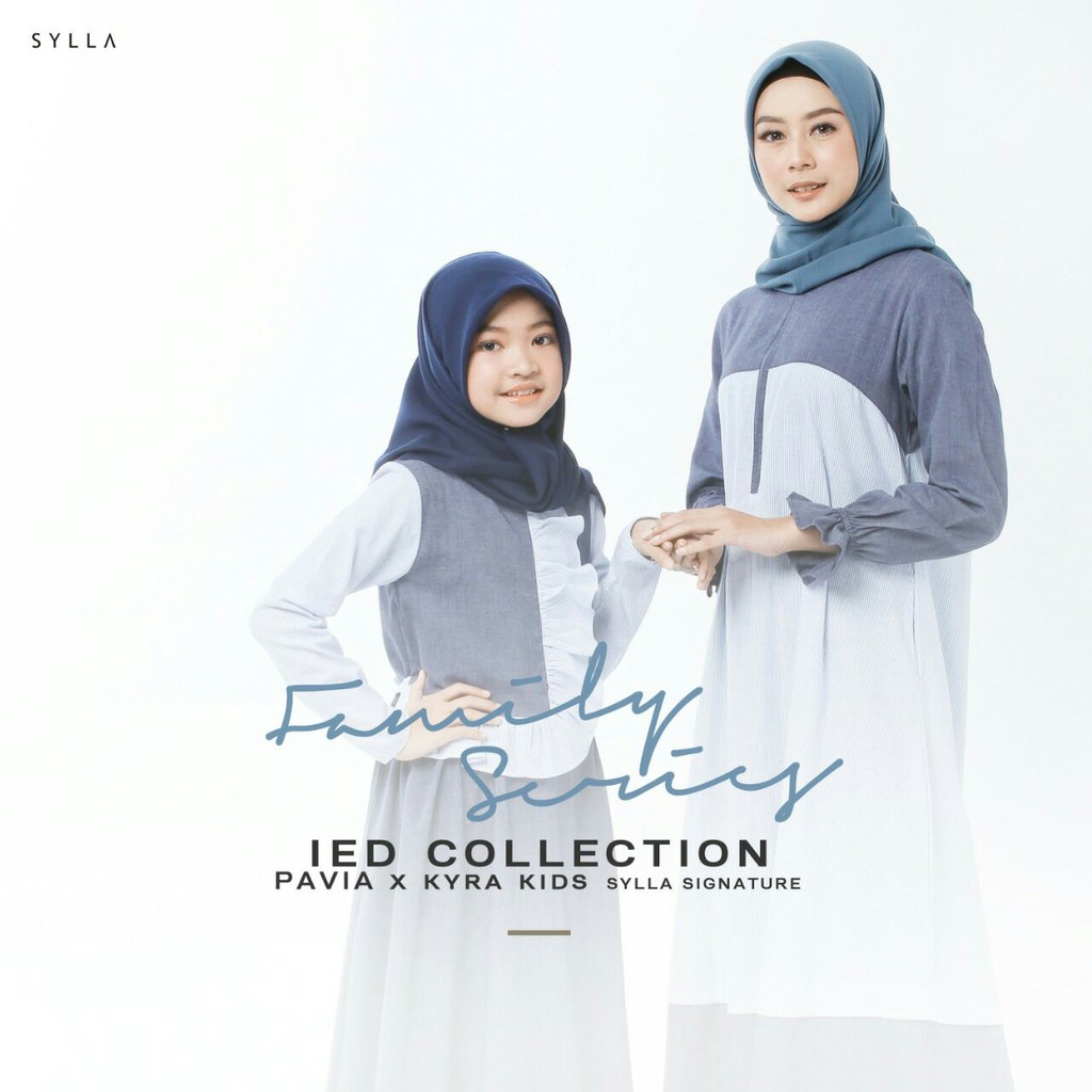 Gamis Koko Couple Ibu Anak PAVIA x DEFAN couple katun sylla hijab baju anak koko
