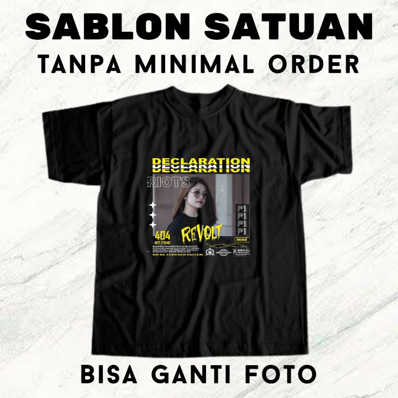 Jual Baju Kaos Sablon Foto Aesthetic Streetwear Bucin Pasangan Pacar