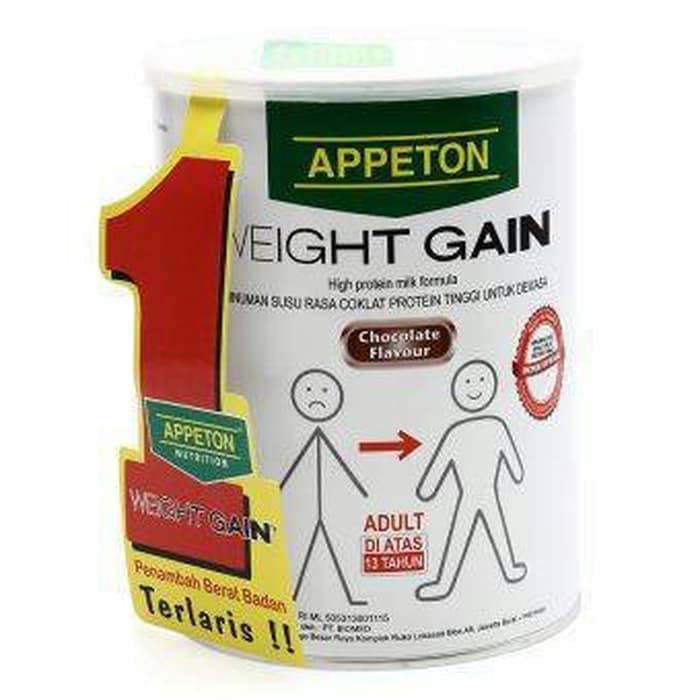 

Susu gemuk appeton weight gain 450gr rasa coklat. penambah berat badan