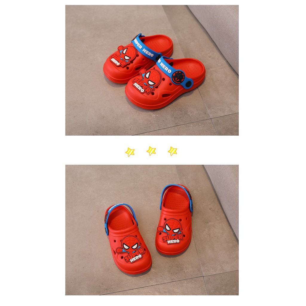 SANDAL ANAK LAKI-LAKI SLOP CROCS DISNEY MARVEL ANTI-SLIP CR