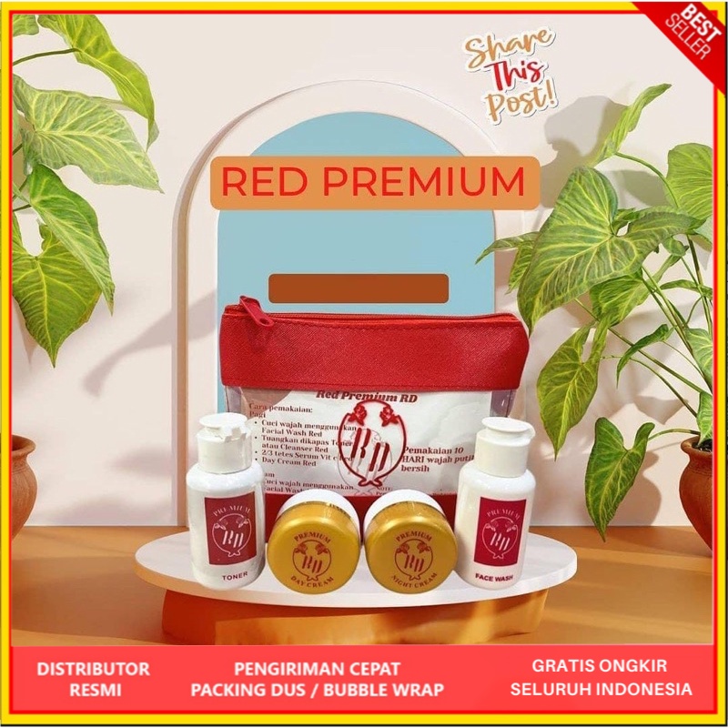 PAKET CREAM RD RED PREMIUM KEMASAN BARU ORIGINAL - cream wajah - cream pemutih- cream pemutih wajah 