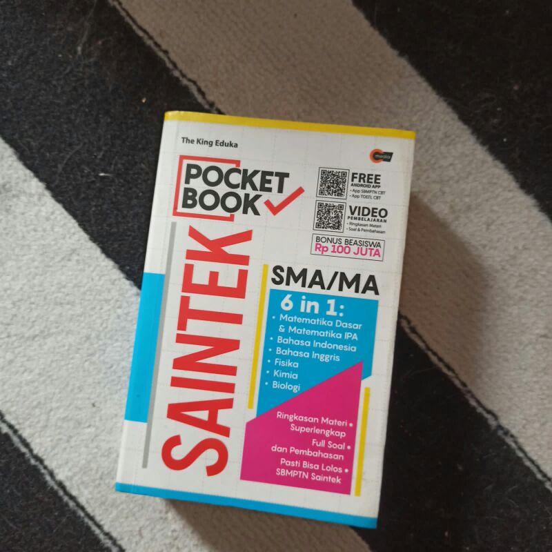 [Preloved] Pocket Book Buku Saku 6 in 1 Saintek SMA/MA