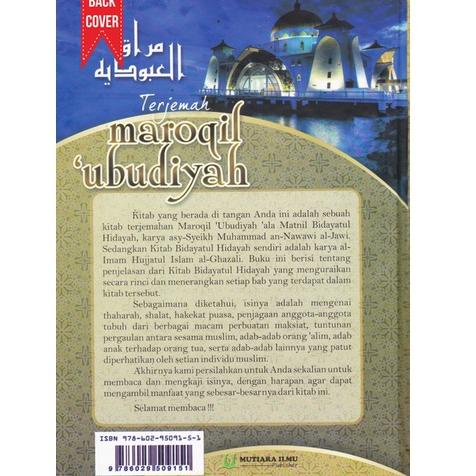 Terjemah Kitab MAROQIL UBUDIYAH Syarah Bidayatul Hidayah {SMD.26Au22ᵟ}