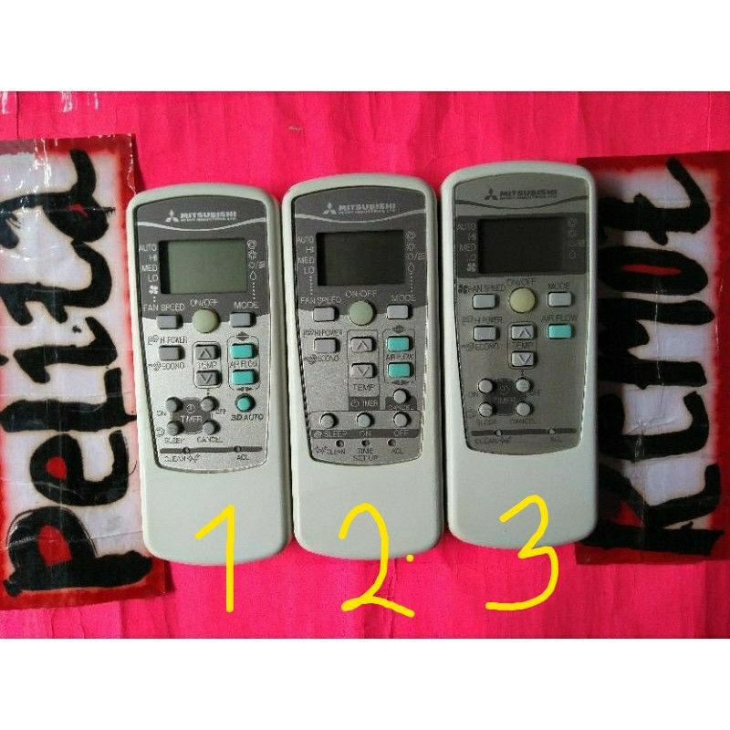 remot ac mitsubishi Heavy industries original terlengkap